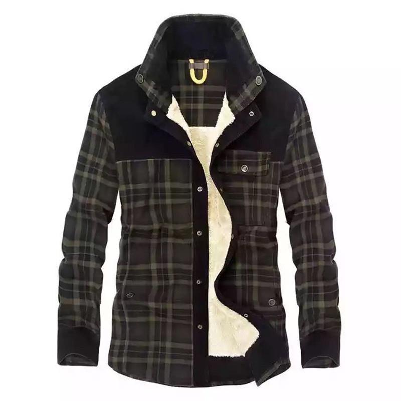 Męska koszula-kurtka w stylu v – Flannel Shirt Lined recenzja i cena